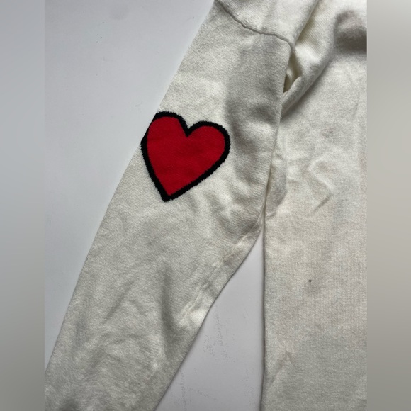 BRODIE Fine Cashmere Oversized V-Neck Sweater Cotton Cashmere Blend Relaxed Fit - Picture 3 of 9